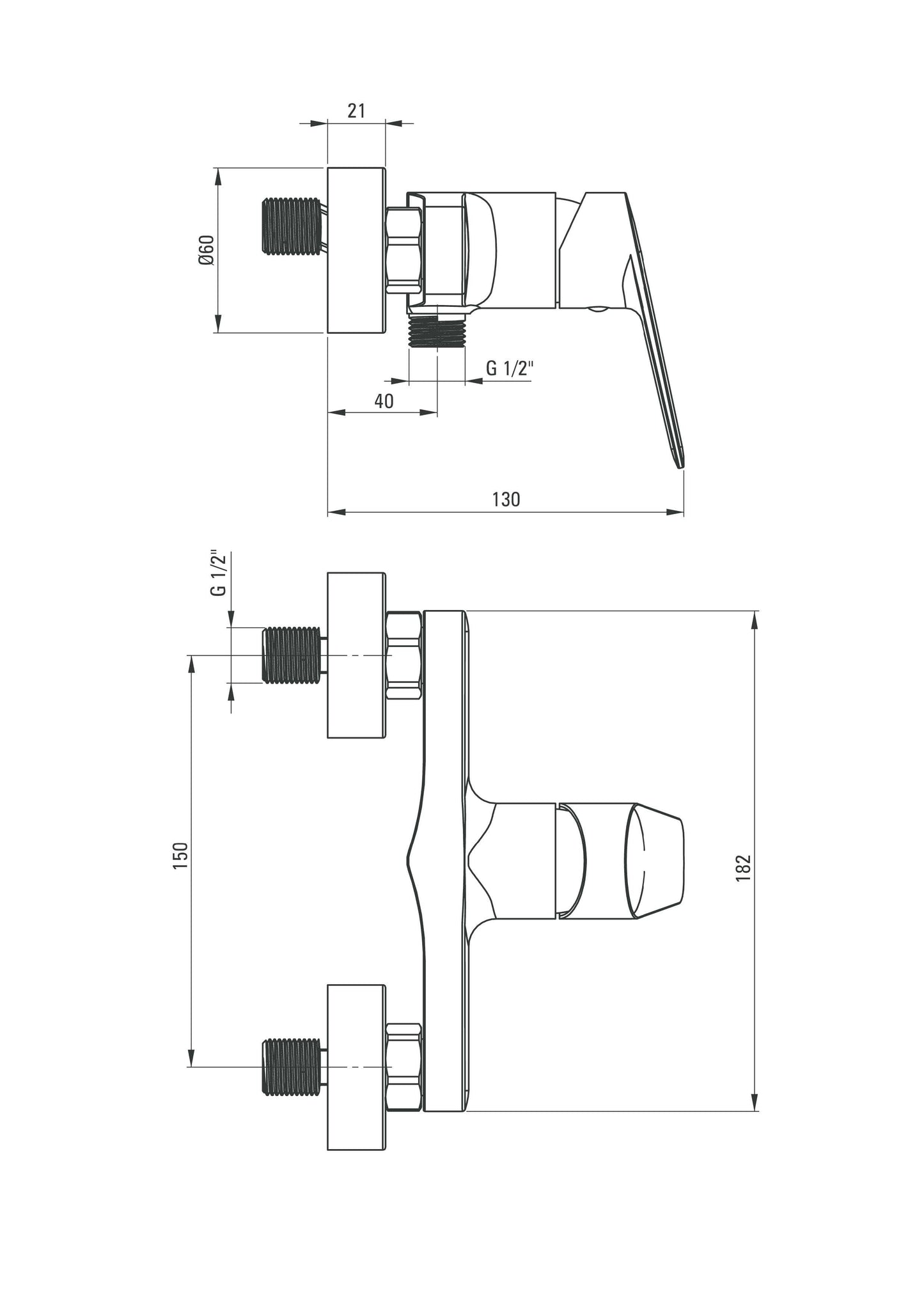 DEANTE Jasmin Duscharmatur // Nero // BGJ-N40M