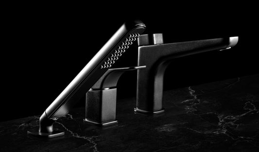 DEANTE Hiacynt 3-Loch-Wannenarmatur // Nero // BQH-N13M