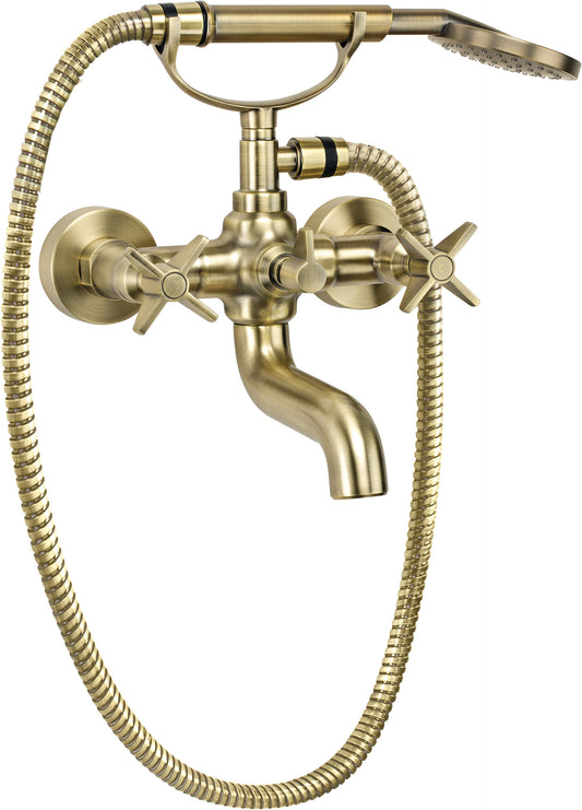 DEANTE Temisto Wannenarmatur mit Brausegarnitur // Brass // BQT-M11D