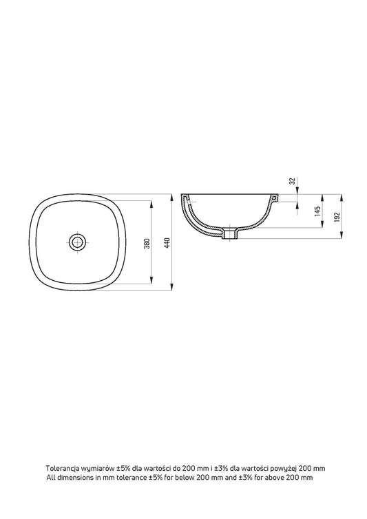 DEANTE Alpinia Keramikwaschbecken für Unterbau // Weiß // CGA-6U4U