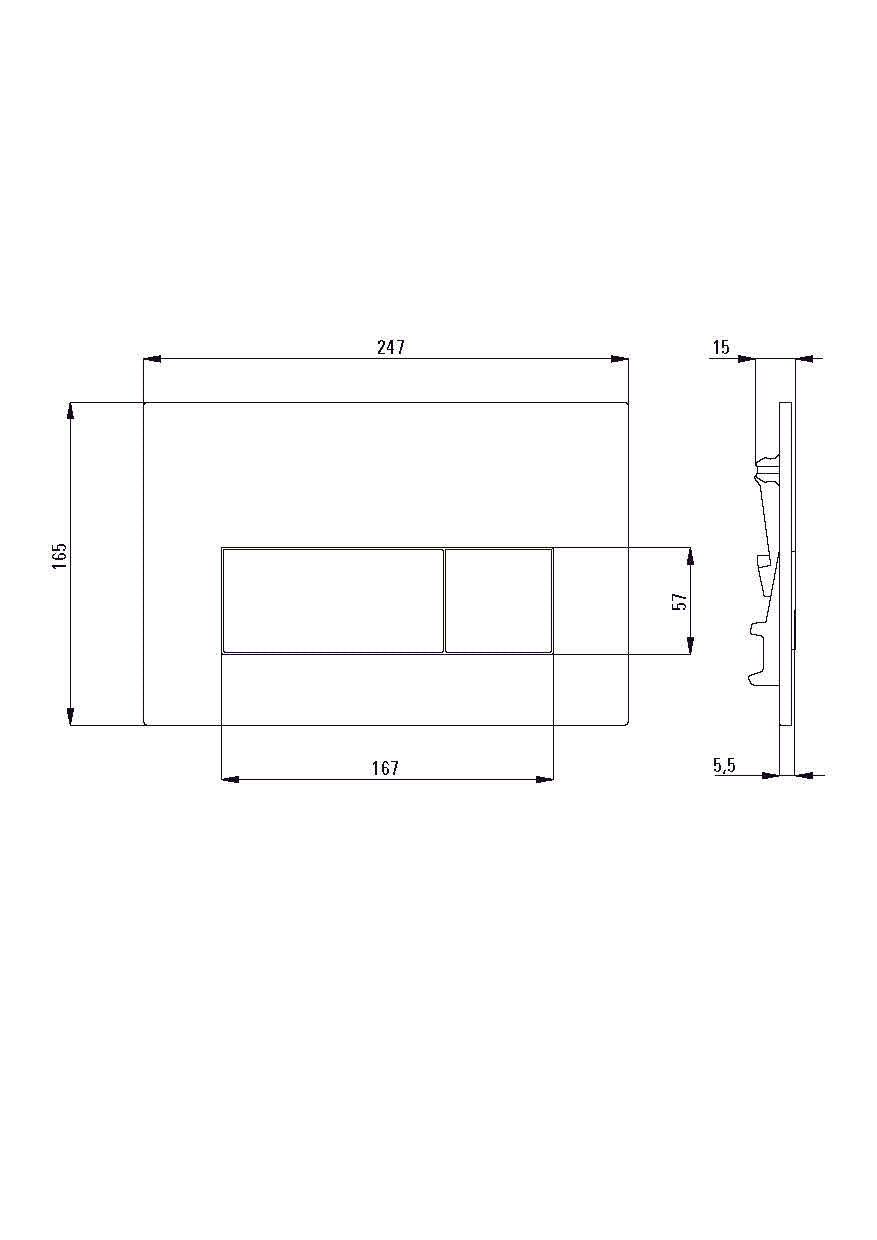 DEANTE Silia Unterputz-WC-Set 6-in-1 // Weiß-Nero // CDLN6ZPW