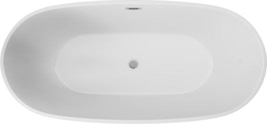 DEANTE Alpinia Freistehende Badewanne Oval - 150 cm // Weiß // KDU-015W