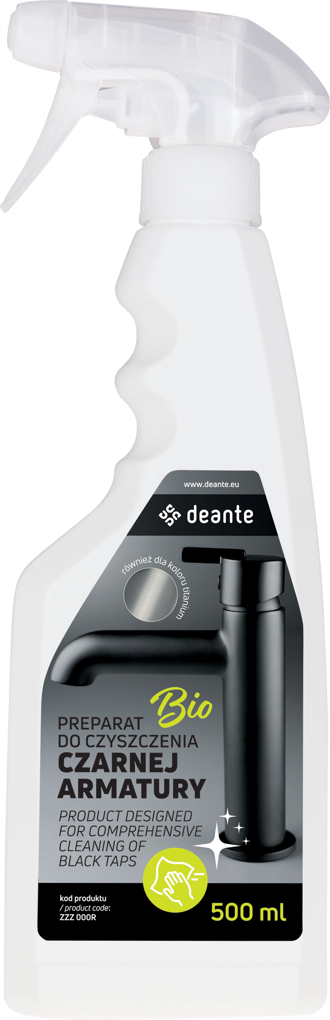DEANTE cleaning agent for cleaning black fittings // ZZZ-000R