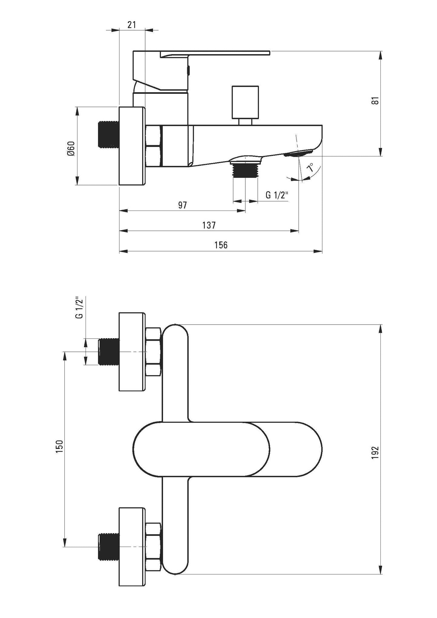 DEANTE Alpinia Wannenarmatur // Gold // BGA - Z10M erhältlich bei Twoda Shop
