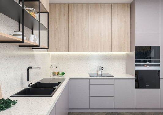 DEANTE Andante Granitspülbecken mit Abtropffläche - 2 Becken // Nero // ZQN - N213 erhältlich bei Twoda Shop