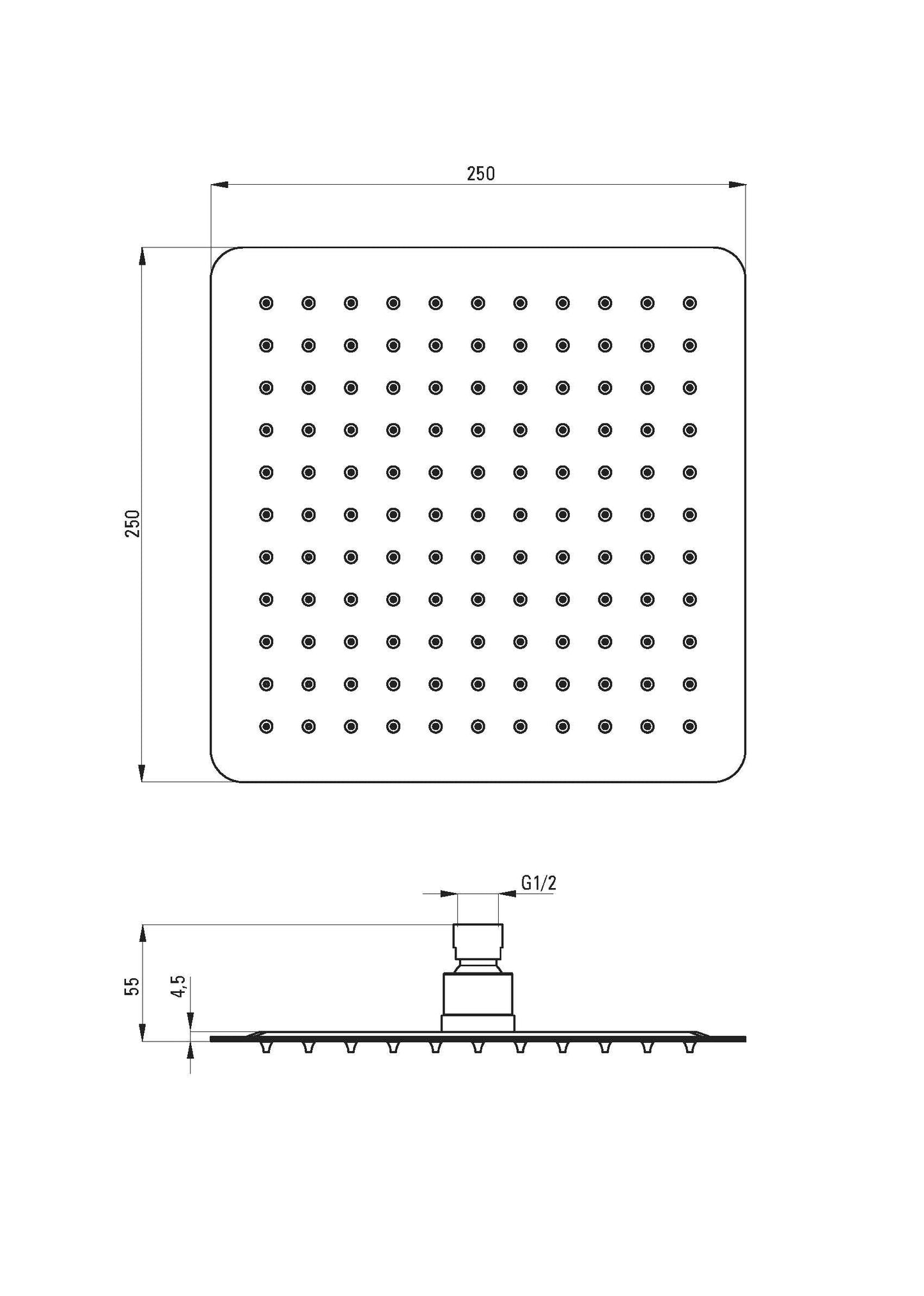 DEANTE Anemon Bis Duschset Unterputz // Chrom // NAC - 09MP erhältlich bei Twoda Shop