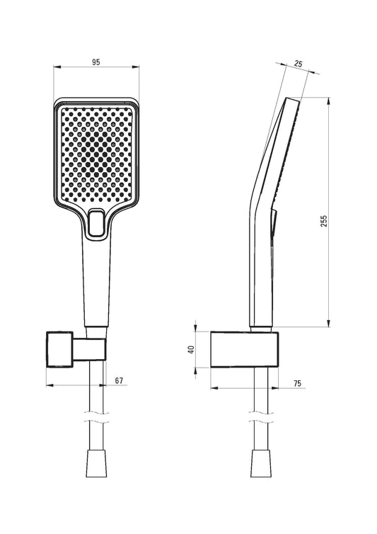 DEANTE Anemon Punktuelles Duschset // Nero // NBZ - N41K erhältlich bei Twoda Shop
