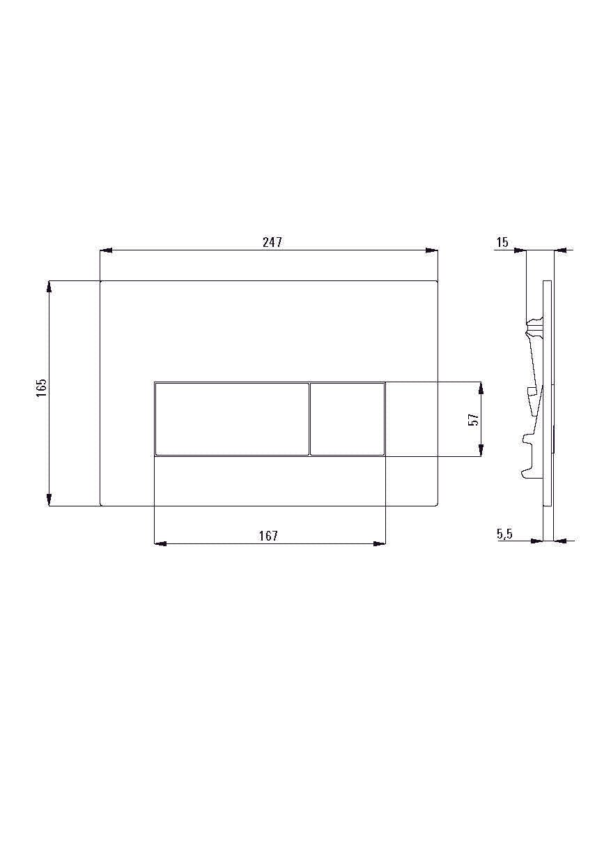DEANTE Blur Unterputz - WC - Set 6 - in - 1 // Weiß - Chrom // CDZS6ZPW erhältlich bei Twoda Shop