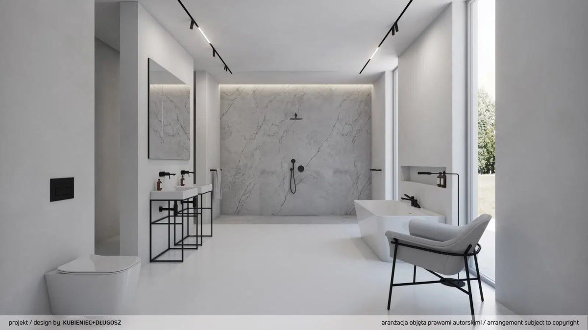 DEANTE Arnika 3 - Loch - Wannenarmatur mit Brausegarnitur // Nero // BQA - N13M erhältlich bei Twoda Shop