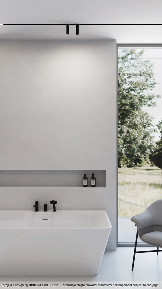 DEANTE Arnika 3 - Loch - Wannenarmatur mit Brausegarnitur // Nero // BQA - N13M erhältlich bei Twoda Shop