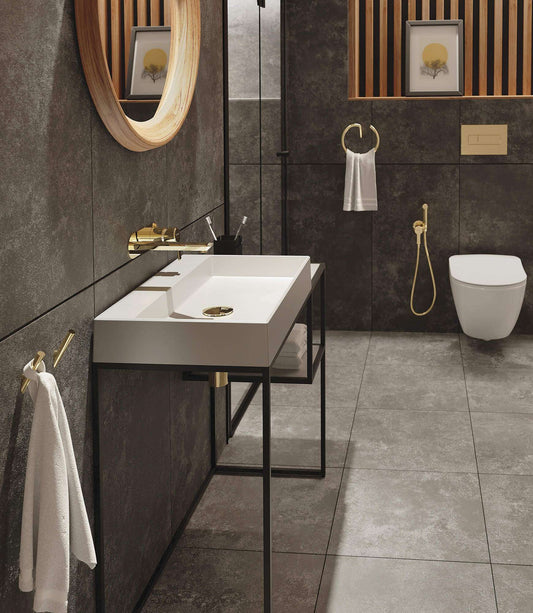 DEANTE Arnika Bidet Armatur mit Bidetta - Handbrause // Gold // BQA - Z34M erhältlich bei Twoda Shop
