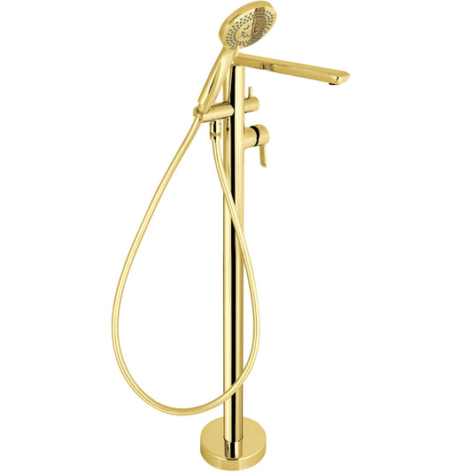 DEANTE Arnika Freistehende Wannenarmatur mit Brausegarnitur // Gold // BQA - Z17M erhältlich bei Twoda Shop