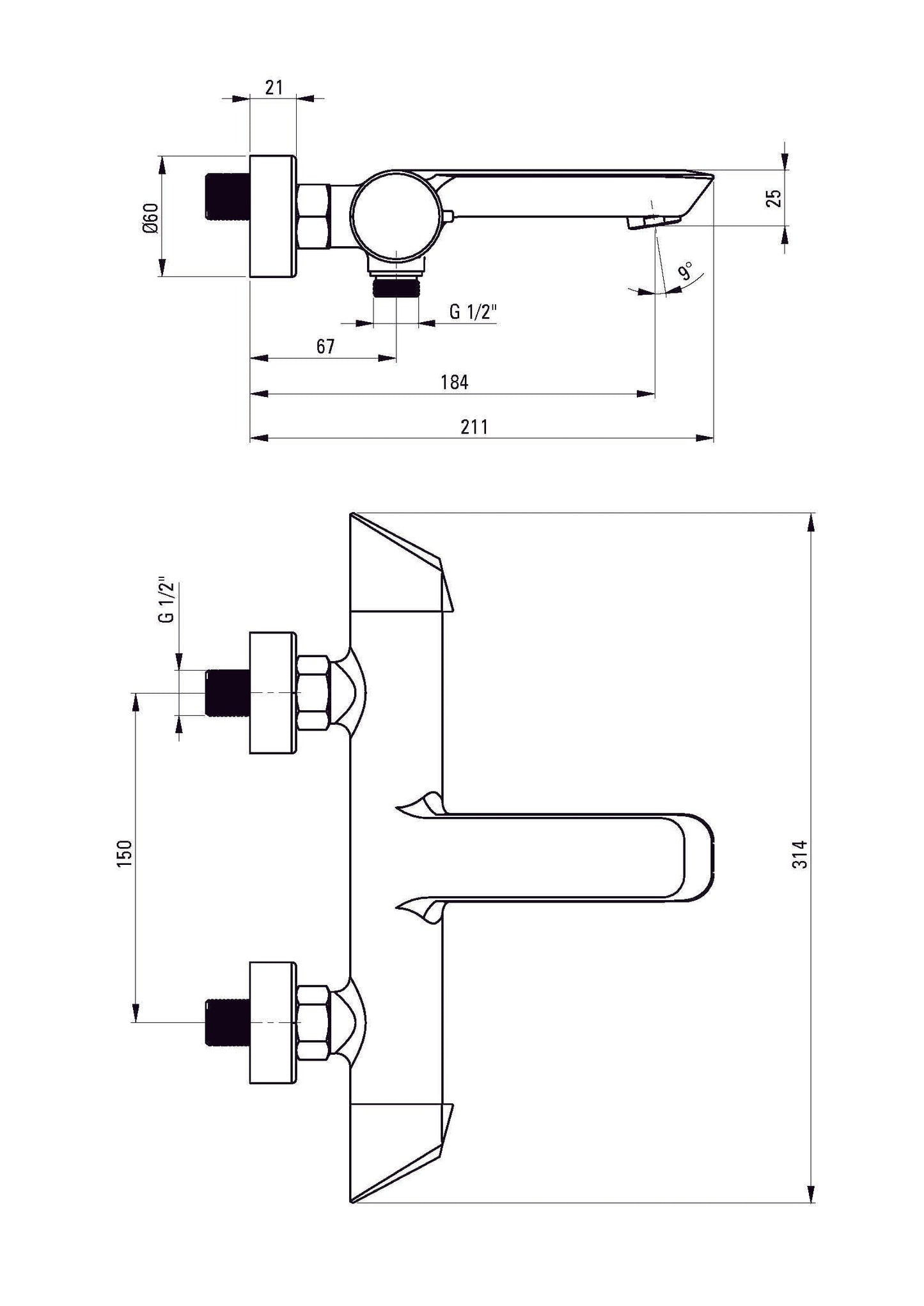 DEANTE Arnika Wannenarmatur mit Drehregler // gebürstetes Gold // BQA - R10M erhältlich bei Twoda Shop