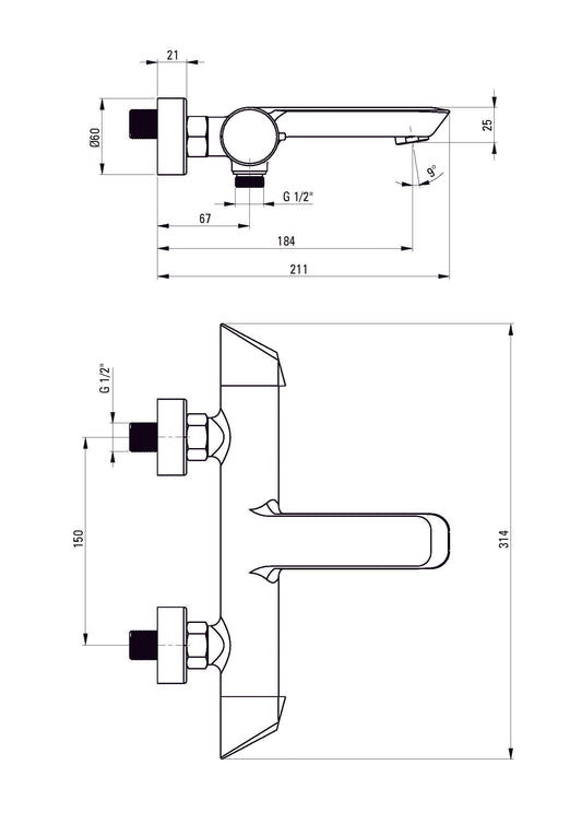 DEANTE Arnika Wannenarmatur mit Drehregler // gebürstetes Gold // BQA - R10M erhältlich bei Twoda Shop