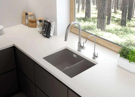 DEANTE Eridan Granitspülbecken - 1.5 - Becken // Anthrazit Metallic // ZQE - T503 erhältlich bei Twoda Shop