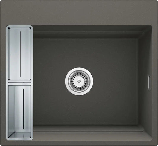 DEANTE Magnetic Granitspülbecken Magnetisch // Anthrazit Metallic // ZRM - T10A erhältlich bei Twoda Shop