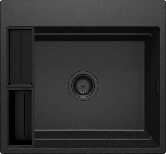 DEANTE Magnetic Granitspülbecken Magnetisch // Graphit Metallic // ZRM - G10A erhältlich bei Twoda Shop