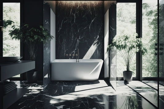 DEANTE Silia 4 - Loch - Wannenarmatur mit Brausegarnitur Unterputz // Titanium // BQS - D18P erhältlich bei Twoda Shop