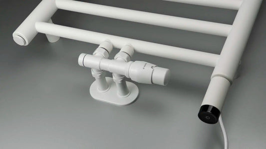 DEANTE Silia Badheizkörper – Höhe 85 cm // Bianco // AGI - AG31 erhältlich bei Twoda Shop