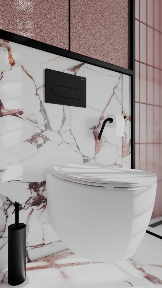 DEANTE Silia Freistehende WC - Bürste // Nero // ADI - N712 erhältlich bei Twoda Shop