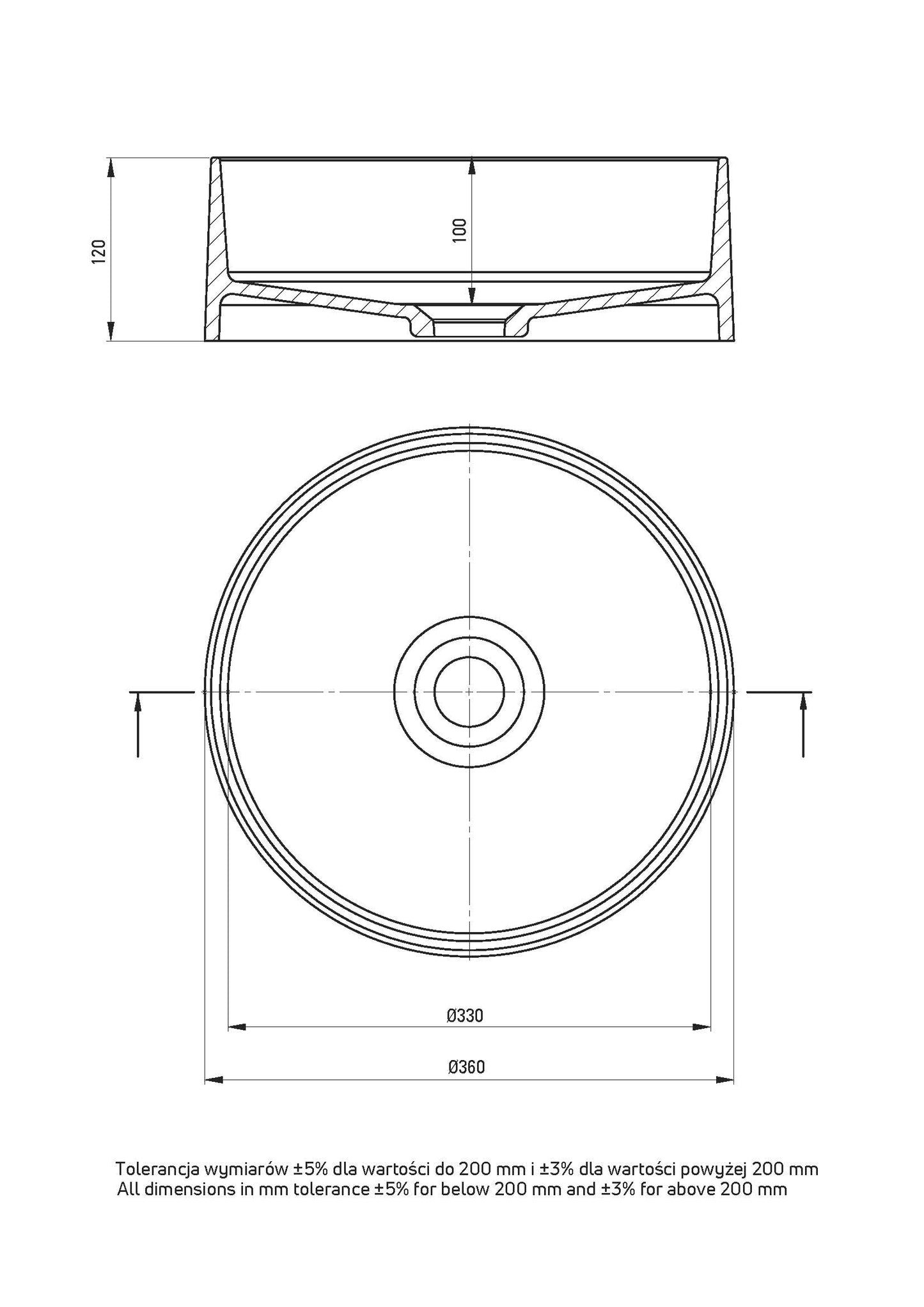 DEANTE Silia Granit - Aufsatzwaschbecken // Beige // CQS - 5U4S erhältlich bei Twoda Shop