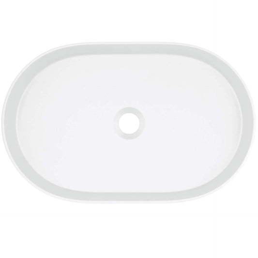 DEANTE Silia Granit - Aufsatzwaschbecken - Oval // Alabaster // CQS - AU6S erhältlich bei Twoda Shop