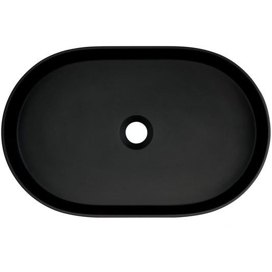 DEANTE Silia Granit - Aufsatzwaschbecken - Oval // Nero // CQS - NU6S erhältlich bei Twoda Shop