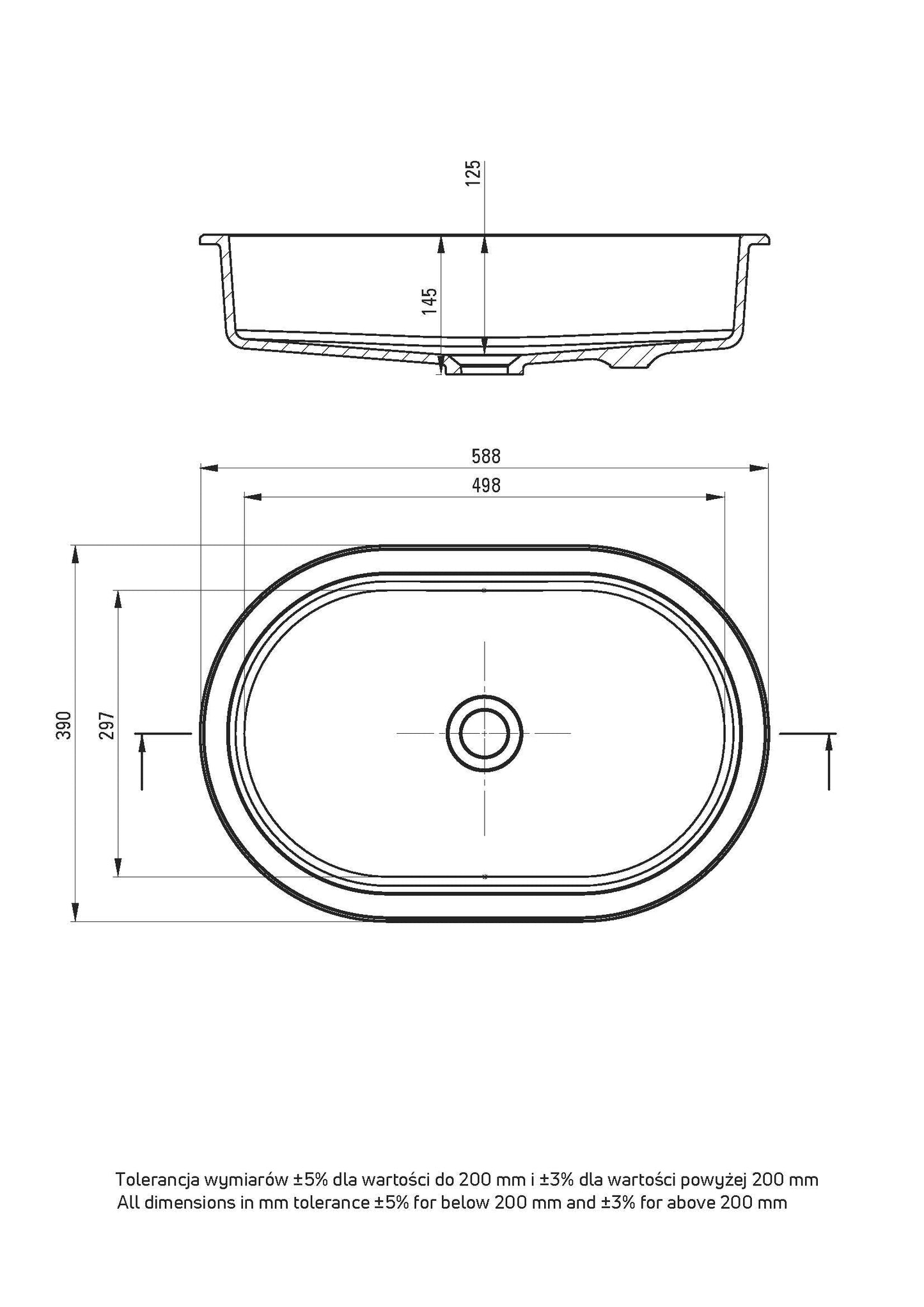 DEANTE Silia Granit - Unterbauwaschbecken // Grau Metallic // CQS - SU6U erhältlich bei Twoda Shop