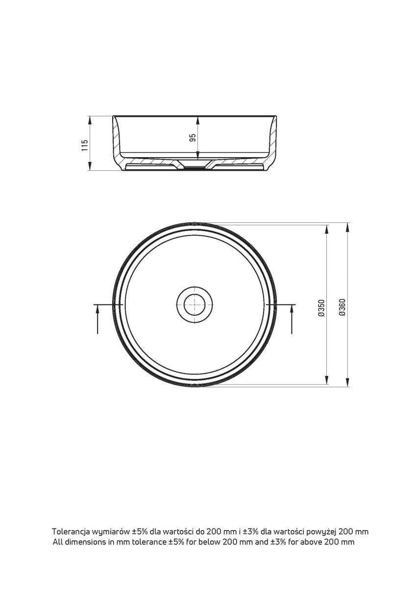 DEANTE Silia Keramik - Aufsatzwaschbecken // Weiß // CDL - 6U4S erhältlich bei Twoda Shop