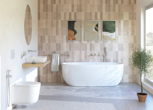 DEANTE Silia Unterputz - Bidetarmatur mit Bidetta - Handbrause // gebürsteter Stahl // BQS - F34M erhältlich bei Twoda Shop