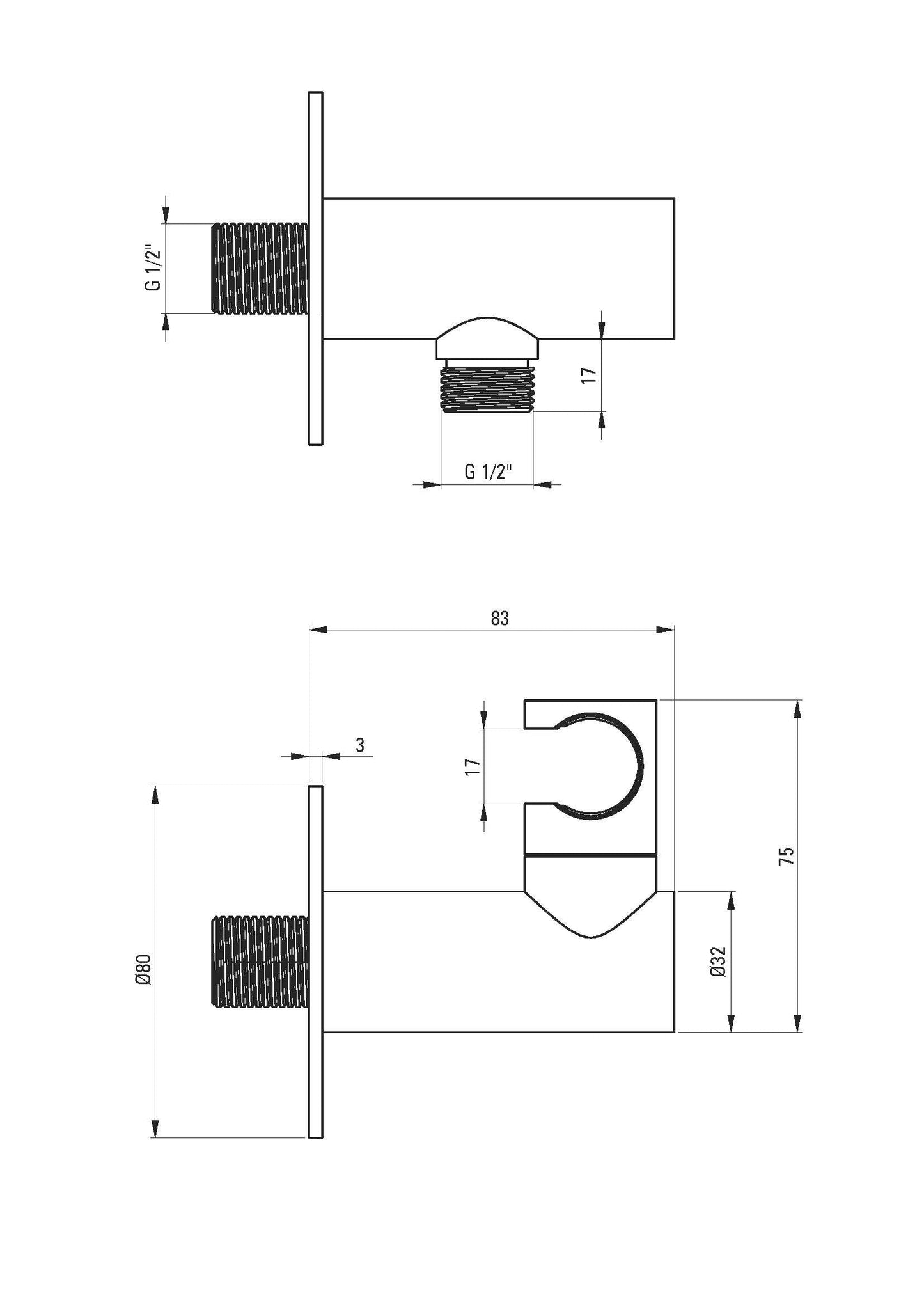 DEANTE Silia Unterputz - Duschset mit Handbrause - Horizontal // gebürstetes Gold // NQS - R0XK erhältlich bei Twoda Shop