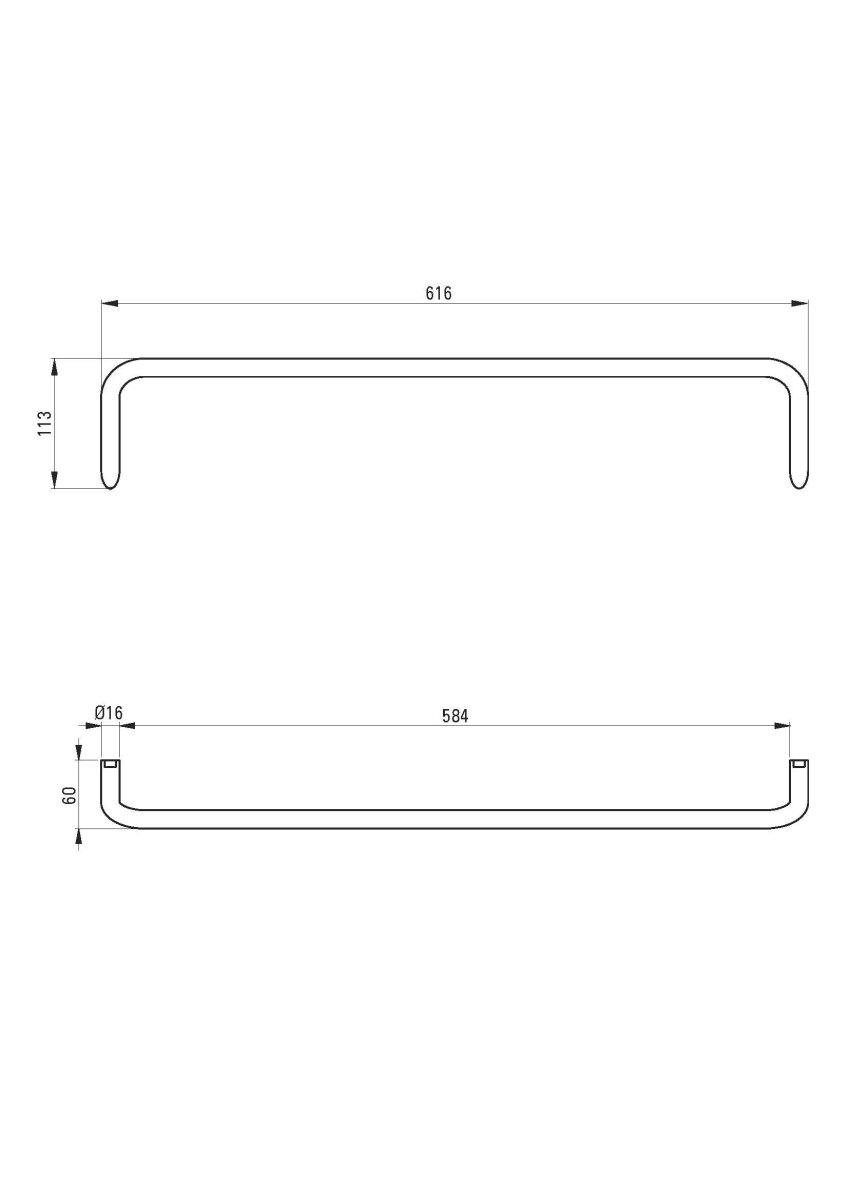 DEANTE Silia Wandhandtuchhalter // gebürstete Bronze // ADI - C621 erhältlich bei Twoda Shop