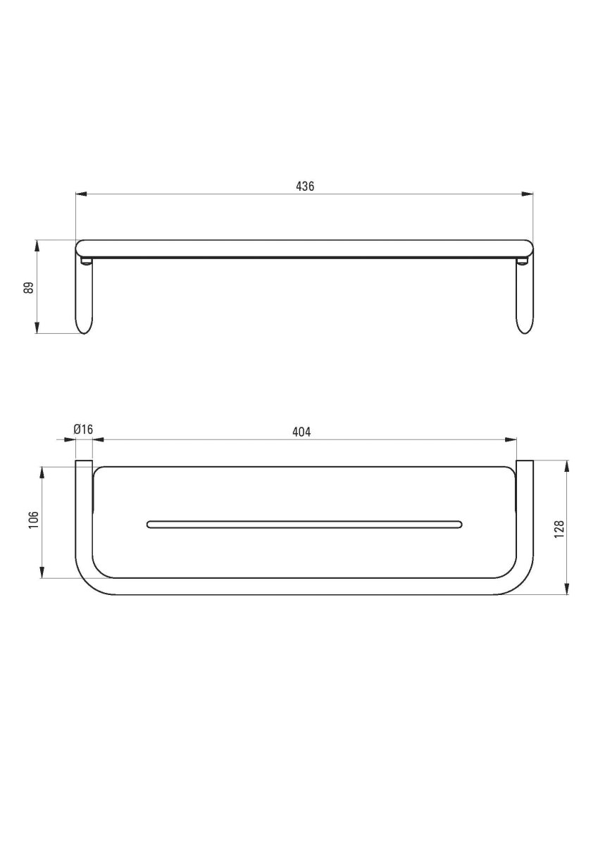DEANTE Silia Wandablage // Bianco // ADI - A511 erhältlich bei Twoda Shop