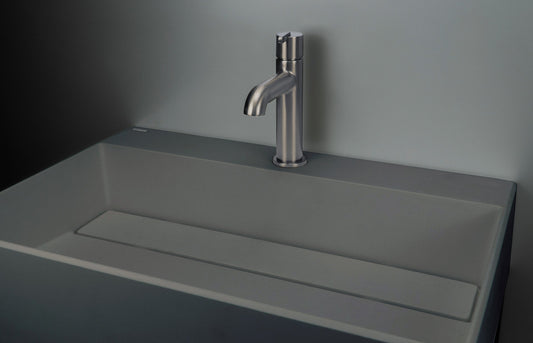 DEANTE Silia Waschtischarmatur // gebürsteter Stahl // BQS - F20M erhältlich bei Twoda Shop