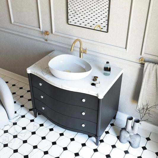 DEANTE Temisto Waschtischarmatur mit erhöhtem Korpus // Brass // BQT - M20K erhältlich bei Twoda Shop