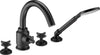DEANTE Temisto 4-hole bath mixer with shower set // Nero // BQT-N14D