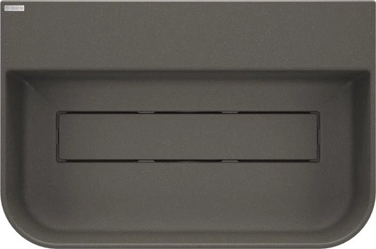 DEANTE Arnika Granit Aufsatzwaschbecken mit Armaturenbank // Anthrazit Metallic // CQA-TU6S