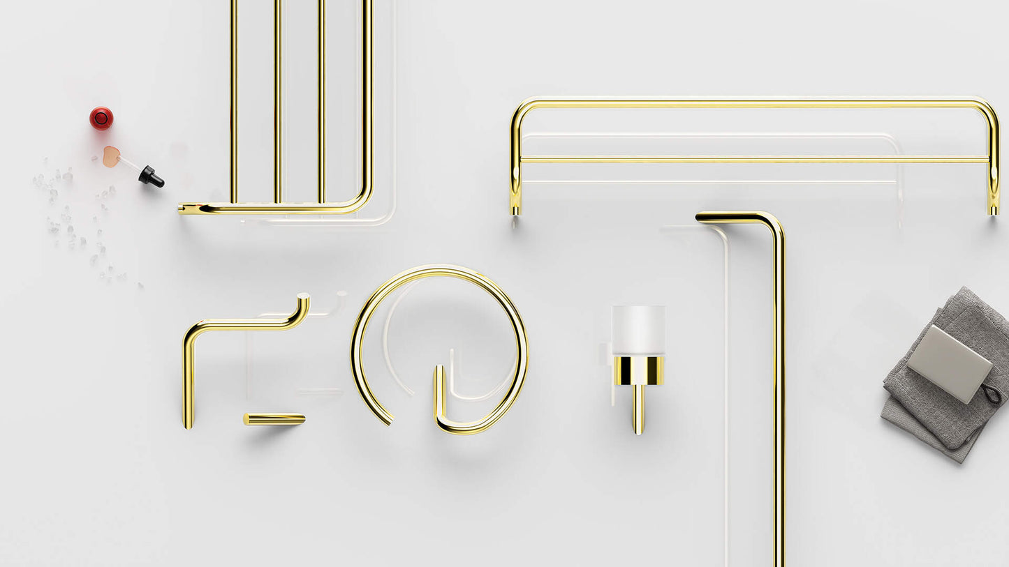 DEANTE Silia Wandhalter für Toilettenpapier // Gold // ADI-Z211