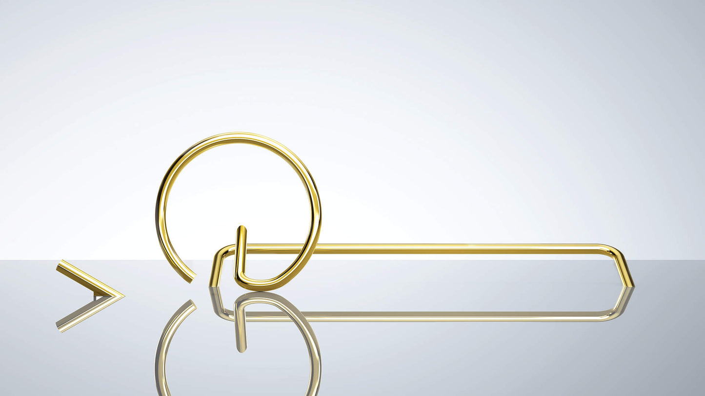 DEANTE Silia Wandhandtuchhalter – Rund // Gold // ADI-Z611