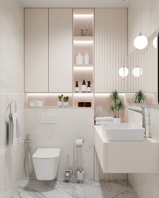 DEANTE Silia WC-Papierhalter 3-in-1 mit Ablage und Bürstenhalter // Chrom // ADI-0732