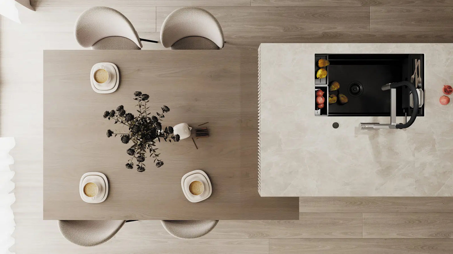 DEANTE Magnetic Granitspülbecken Magnetisch // Nero // ZRM-N10B