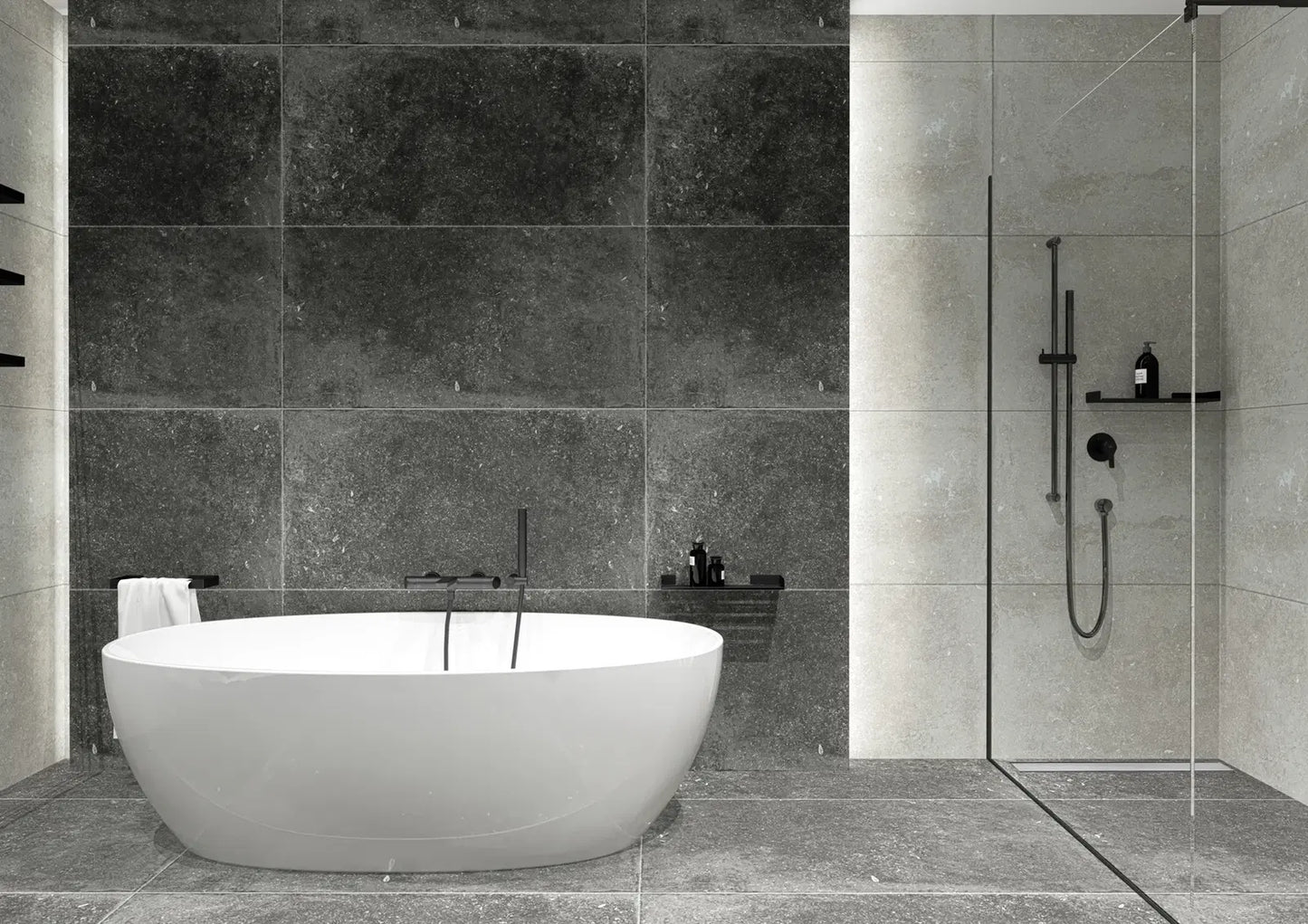 DEANTE Arnika Duscharmatur für Unterputzmontage // Nero // BQA-N44L