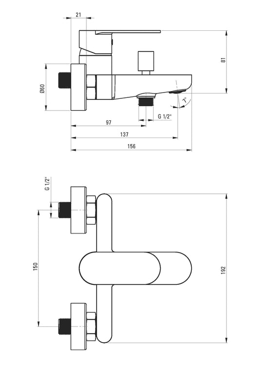 DEANTE Alpinia Wannenarmatur // Gold // BGA - Z10M erhältlich bei Twoda Shop