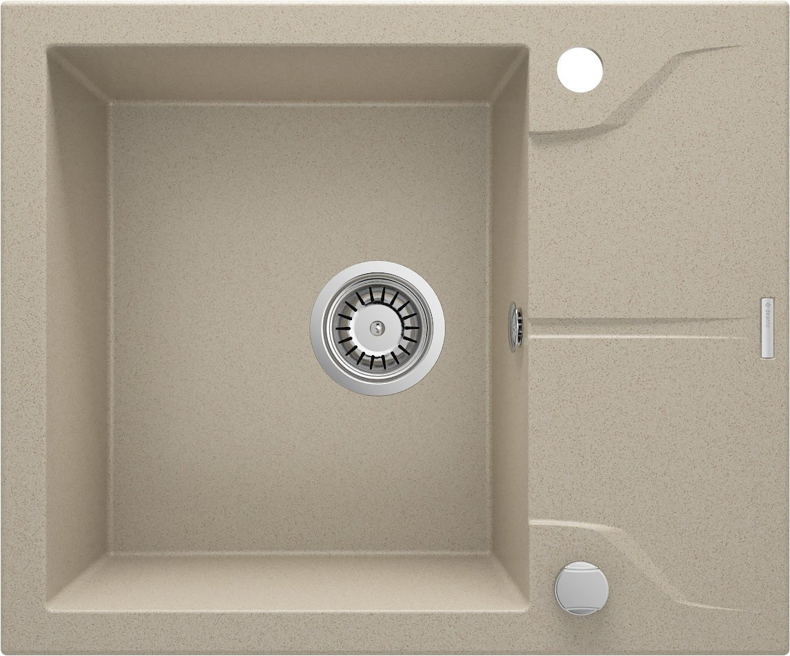 DEANTE Andante Granitspülbecken mit Abtropffläche // Sand // ZQN - 711A erhältlich bei Twoda Shop