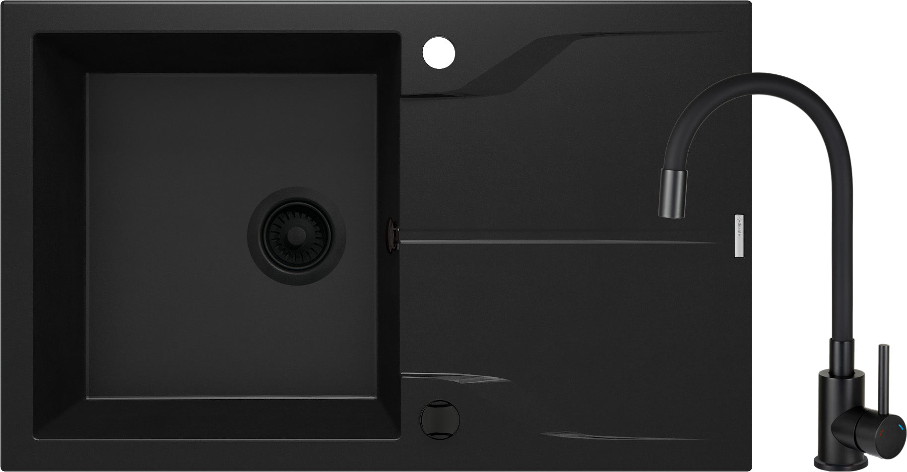 DEANTE Andante Granitspüle mit Armatur // Nero // ZQNNN113 erhältlich bei Twoda Shop