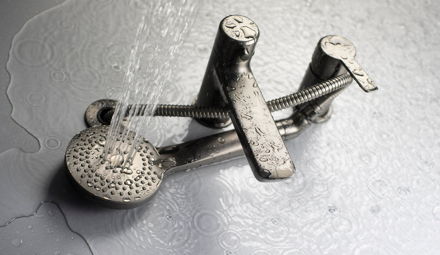 DEANTE Arnika 3 - Loch - Wannenarmatur mit Brausegarnitur // Titan // BQA - D13M erhältlich bei Twoda Shop