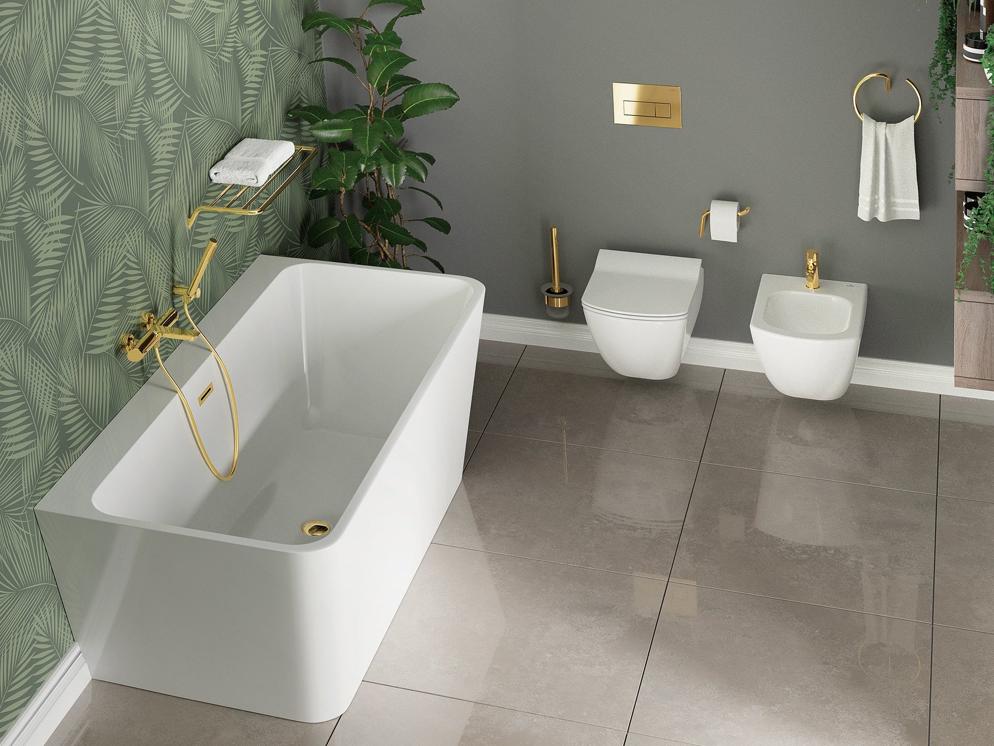 DEANTE Arnika Bidet - Armatur // Gold // BQA - Z30M erhältlich bei Twoda Shop