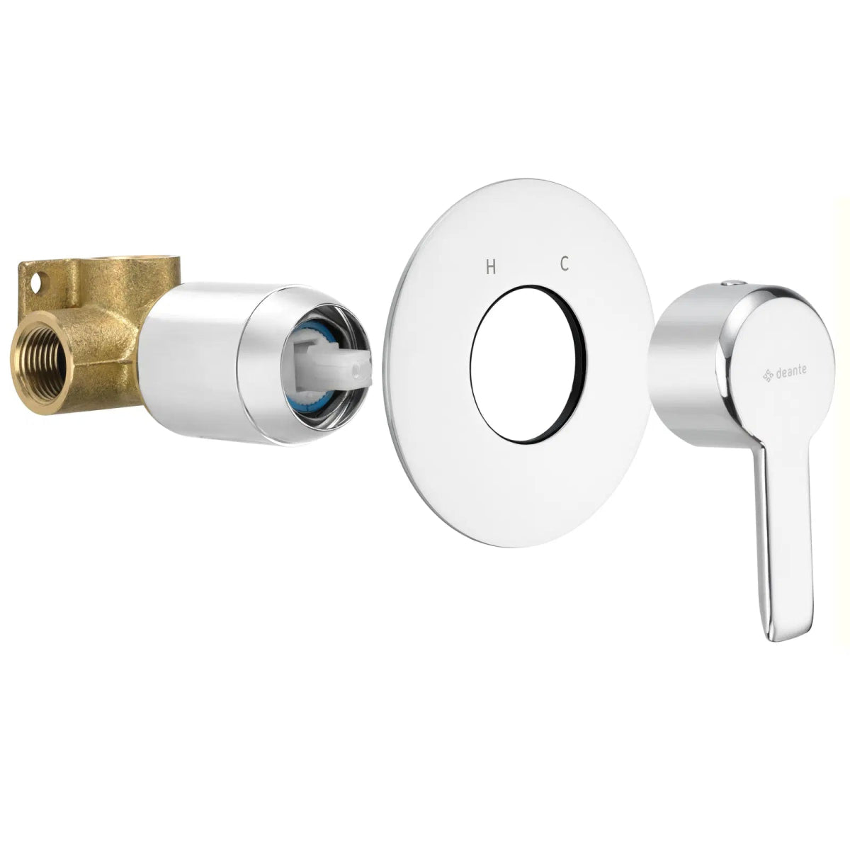 DEANTE Arnika Duscharmatur für Unterputzmontage // Chrom // BQA - 044L erhältlich bei Twoda Shop