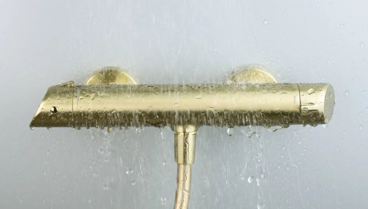 DEANTE Arnika Duscharmatur // gebürstetes Gold // BQA - R40M erhältlich bei Twoda Shop