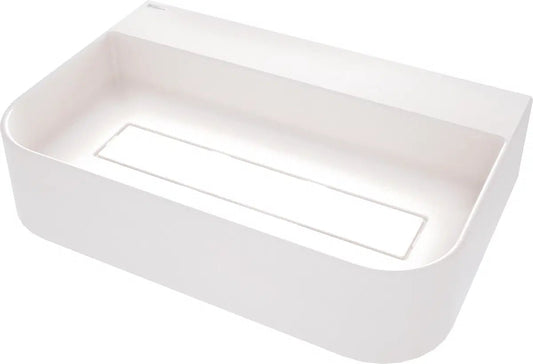 DEANTE Arnika Granit Aufsatzwaschbecken mit Armaturenbank // Alabaster // CQA - AU6S erhältlich bei Twoda Shop